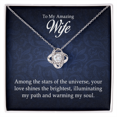 To My Amazing Wife Love Knot Necklace