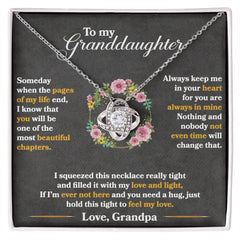Keep Me in Your Heart Love Knot Necklace
