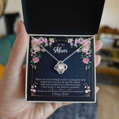 Forever Grateful Love Knot Necklace