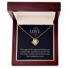 To My Love Love Knot Necklace
