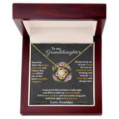Keep Me in Your Heart Love Knot Necklace