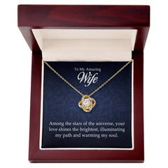 To My Amazing Wife Love Knot Necklace