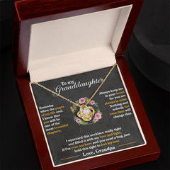 Keep Me in Your Heart Love Knot Necklace