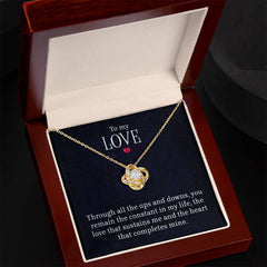 To My Love Love Knot Necklace