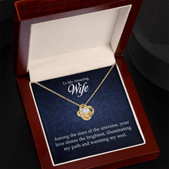 To My Amazing Wife Love Knot Necklace