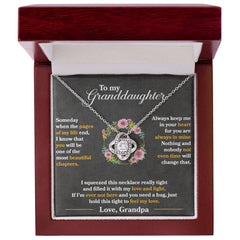Keep Me in Your Heart Love Knot Necklace