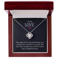 To My Love Love Knot Necklace
