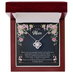 Forever Grateful Love Knot Necklace