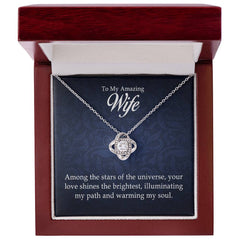 To My Amazing Wife Love Knot Necklace