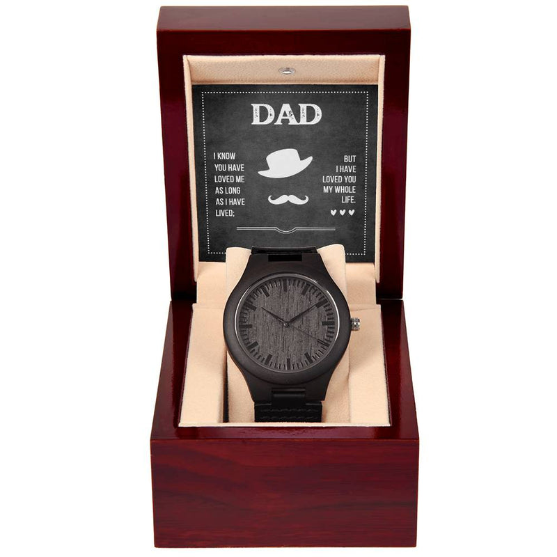 Dad's Love Wooden Watch