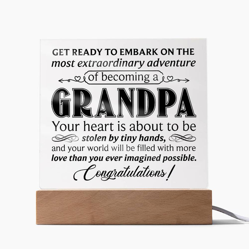 Grandpa LED Acrylic Plaque
