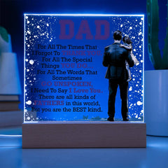 Thank You Dad LED Acrylic Plaque