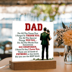 Thank You Dad LED Acrylic Plaque
