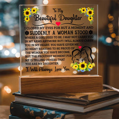To My Daughter Acrylic Square Plaque