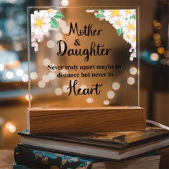 To My Daughter Distance Acrylic Square Plaque