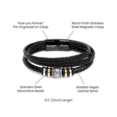 Pages of My Life Love You Forever Bracelet for Grandson