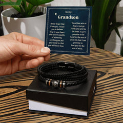Love You Forever Bracelet for Grandson
