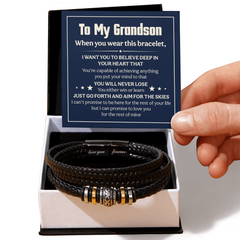 Love You Forever Will Never Lose Bracelet for Grandson