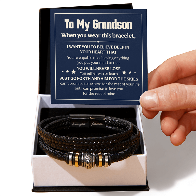 Love You Forever Will Never Lose Bracelet for Grandson