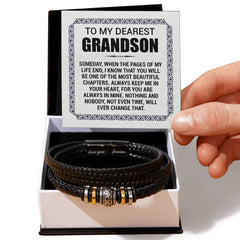 Pages of My Life Love You Forever Bracelet for Grandson