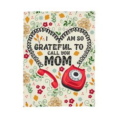 I Am So Grateful Coral Fleece Blanket