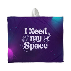 I Need My Space Hooded Sherpa Blanket