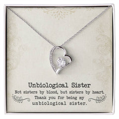 Unbiological Sister Forever Love Necklace