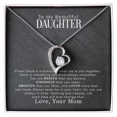 My Beautiful Daughter Forever Love Heart Necklace