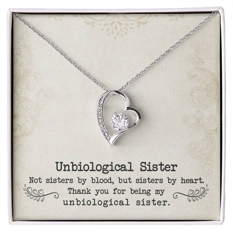 Unbiological Sister Forever Love Necklace