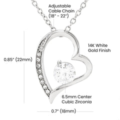 My Beautiful Girlfriend - Forever Love Heart Necklace