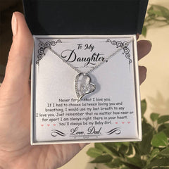 My Baby Girl Forever Love Heart Necklace