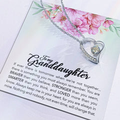 Brave Granddaughter Forever Love Necklace