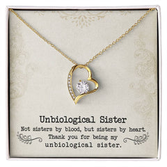 Unbiological Sister Forever Love Necklace