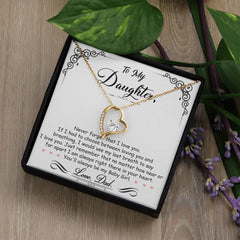 My Baby Girl Forever Love Heart Necklace