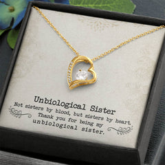 Unbiological Sister Forever Love Necklace