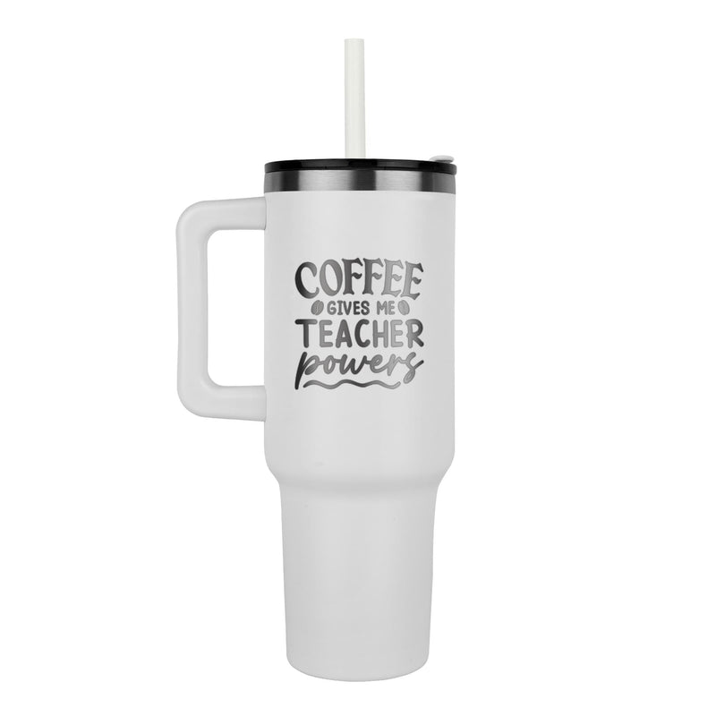 Coffee Gives Me Powers 40 oz Teacher Tumbler