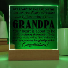 Grandpa LED Acrylic Plaque
