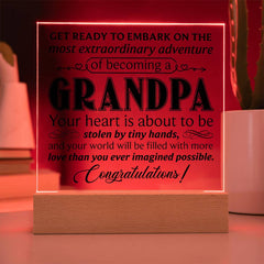 Grandpa LED Acrylic Plaque