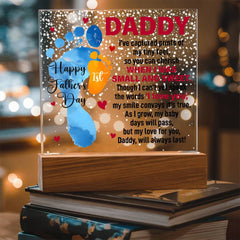 When I Was Small and Sweet Acrylic Square Plaque