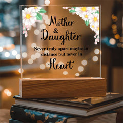 To My Daughter Distance Acrylic Square Plaque