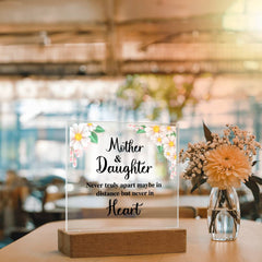 To My Daughter Distance Acrylic Square Plaque
