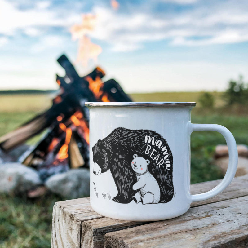 Mama Bear Stainless Steel Camping Mug