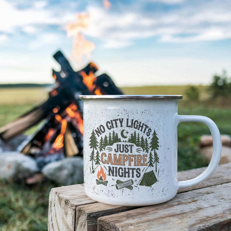 No City Lights Stainless Steel Camping Mug