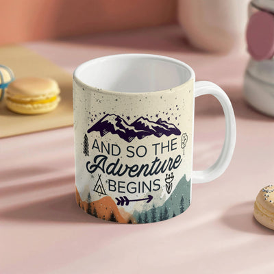 Adventure Awaits Inspirational Mug