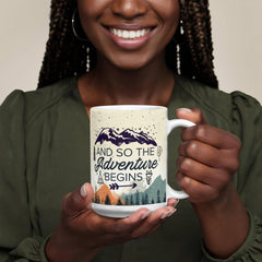 Adventure Awaits Inspirational Mug