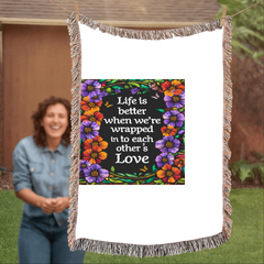 Life Is Better With You Personalized Heirloom Blanket