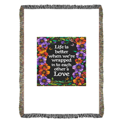 Life Is Better With You Personalized Heirloom Blanket