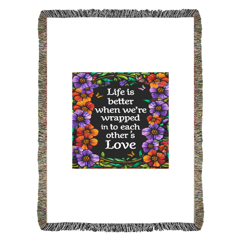 Life Is Better With You Personalized Heirloom Blanket