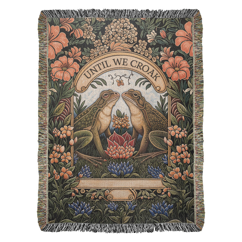 Til We Croak Personalized Heirloom Blanket