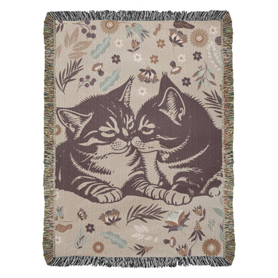 Cat Lovers Heirloom Woven Blanket